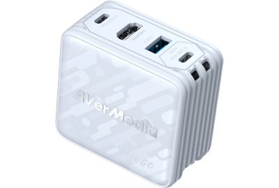 Chargeur console de jeux AVERMEDIA Chargeur GAN 100W HDMI 4K GC313 Blanc
