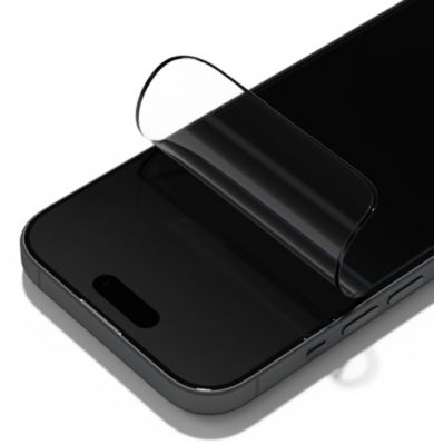 Protège écran FORCE GLASS iPhone 15 Pro / 15 Pro Max x2 noir