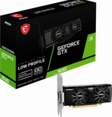 Carte graphique MSI GEFORCE GTX 1630 4GT LP OC Carte graphique MSI GEFORCE GTX 1630 4GT LP OC