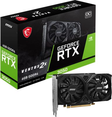 Carte graphique MSI MSI GeForce RTX 3050 VENTUS 2X E 6G OC