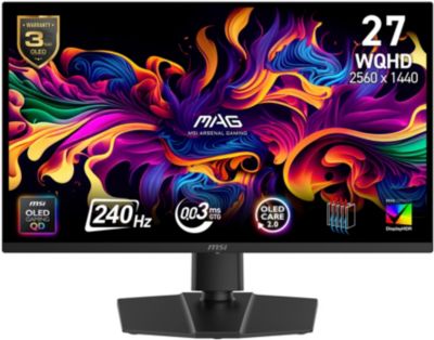 Ecran PC Gamer MSI MAG 271QP QD-OLED X24 27''