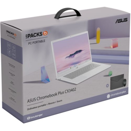 ASUS Chromebook Plus CX3402CBA-PQ0104 - Ordinateur Portable 14 Full HD  (Intel Core i3, RAM 8 Go, 128 Go UFS, ChromeOS) - Clavier AZERTY FR :  : Informatique