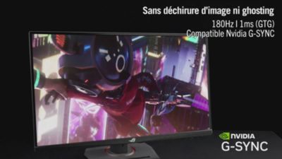 Voir la vidéo pour Asus ROG STRIX XG27ACS Plat 27'' IPS