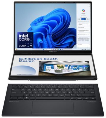 ASUS Zenbook Duo OLED UX8406MA DRPZ412W 14 Pouces 3K Tactile PC Portable Processeur Intel Core Ultra 9 5 1 Ghz 32GB RAM DDR5 1 To SSD Intel Arc Graphics Windows 11 Home Clavier AZERTY
