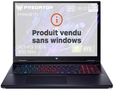 PC Gamer ACER Predator Helios Neo 18-71-7574 Sans OS