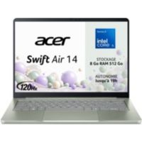 Location Ordinateur portable ACER Swift Air SFA14-I31-59JG 14 Intel Core 5 320 8 Go RAM DDR5 SSD 512 Go
