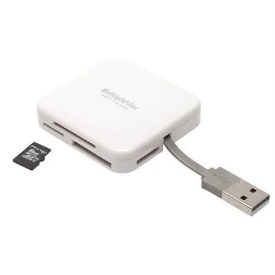 LINDY 43185 Lecteur de carte mémoire externe microSD, SD, USB-C® USB 3.2  (Gen 1) blanc - Conrad Electronic France