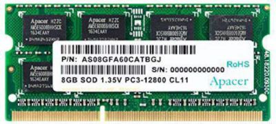 Mémoire vive APACER Barrette mémoire RAM SODIMM DDR3 8Go PC1