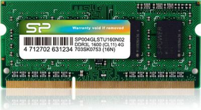 Mémoire vive 1CONTROL SOLO Barrette mémoire 4Go SODIMM DDR3L Silico