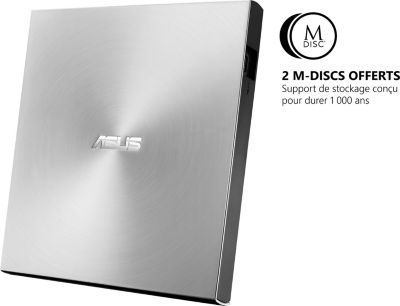 ASUS Lecteur DVD RW externe SDRW-08U7M-U/SIL/G/AS/P2G 90DD01X2-M29000