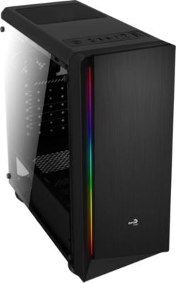 Boitier PC AEROCOOL Rift RGB Midi-Tour - fenêtre noire