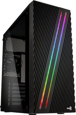 Boitier PC AEROCOOL TRACE RGB Midi-Tour - fenêtre noire