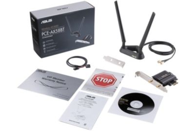 Carte ASUS PCE AX58BT WIFI 6 double bande