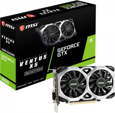 Carte graphique MSI GEFORCE GTX 1650 D6 VENTUS XS OC Reconditionné Carte graphique MSI GEFORCE GTX 1650 D6 VENTUS XS OC Reconditionné