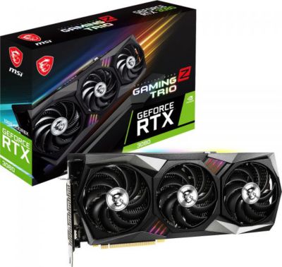 Carte graphique MSI RTX 3080 GAMING Z TRIO 10G LHR Reconditionné Carte graphique MSI RTX 3080 GAMING Z TRIO 10G LHR Reconditionné