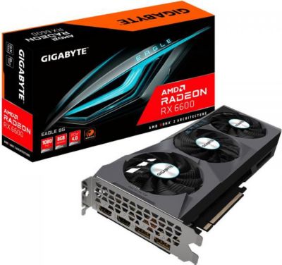 Carte graphique GIGABYTE RX6600 EAGLE-8GD Carte graphique GIGABYTE RX6600 EAGLE-8GD
