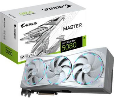 Carte graphique GIGABYTE AORUS GeForce RTX 5080 MASTER ICE 16G