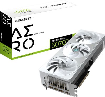 Carte graphique GIGABYTE Gigabyte GeForce RTX 5070 Ti AERO OC 16G