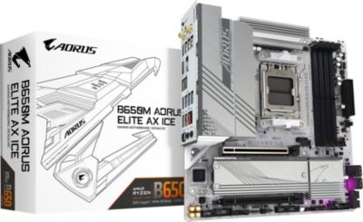Carte mère GIGABYTE B650M A ELITE AX ICE