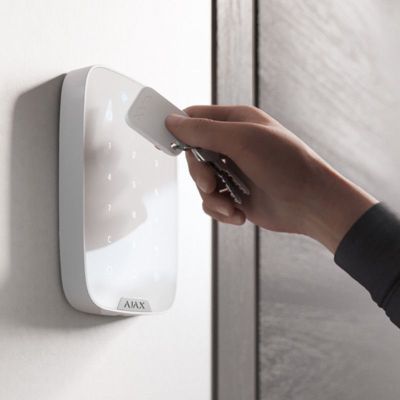 Télécommande AJAX SYSTEMS 10 télécommandes AJAX Tag blanches