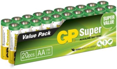 Pile GP Pack de 20 piles Super Alcaline AA/LR6