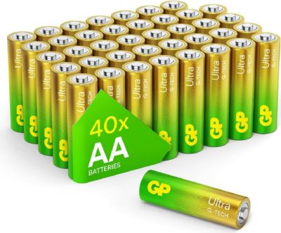 Pile GP Piles AA Alcalines Lot de 40 - GP Ultra