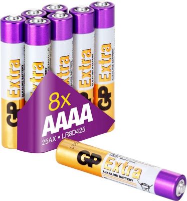 Pile GP Piles AAAA Alcalines Lot de 8 GP Extra