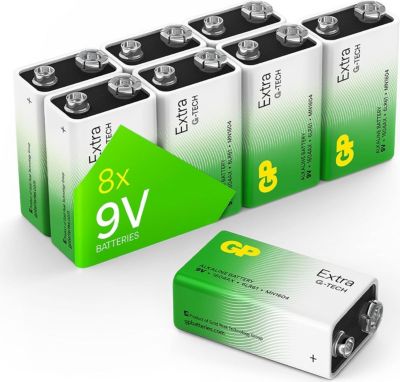 Pile GP Piles 9V Alcalines Lot de 8 - GP Extra
