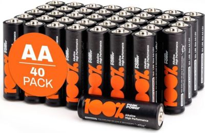 Pile 100% PEAKPOWER Piles AA Alcalines Lot 40 100%PeakPower Pile 100% PEAKPOWER Piles AA Alcalines Lot 40 100%PeakPower