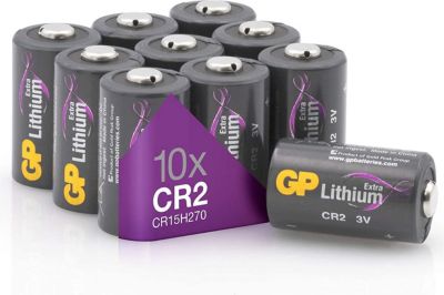Pile GP Piles CR2 lithium Lot de 10 GP Extra