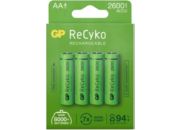 Pile rechargeable GP ReCykO+ 4xAA LR6 2600 mAh