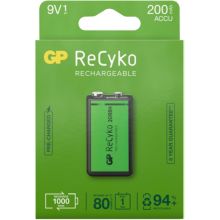 Pile rechargeable GP Recyko+ 9V 200 mAh