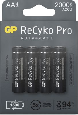 Pile rechargeable GP 4XAA 2000 mAh