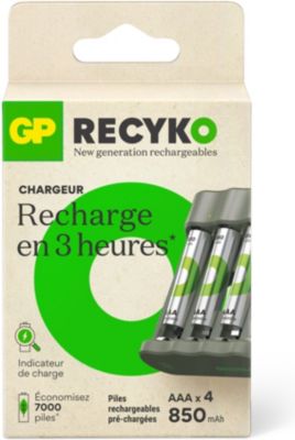 Chargeur secteur GP B441 + 4 AAA 850mAh