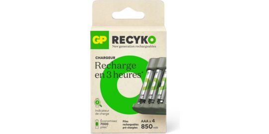 Piles rechargea GP B441 + 4 AAA 850mAh