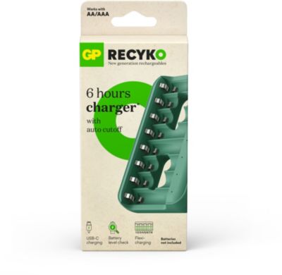 Chargeur GP de piles AA et AAA 8 canaux de charge