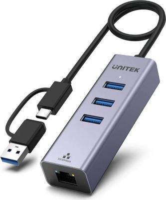 Hub UNITEK Hub USB 3.0 type C 3 Ports USB-A