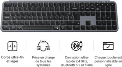Clavier gamer sans fil KEYCHRON B6 Pro Ultra-Slim Wireless