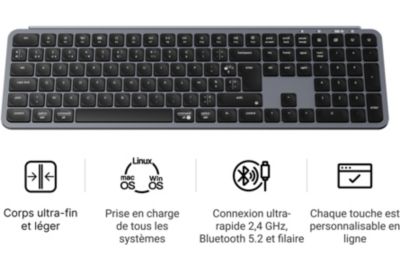 Clavier gamer sans fil KEYCHRON B6 Pro Ultra-Slim Wireless