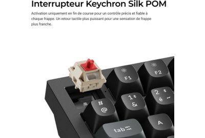 Clavier gamer sans fil KEYCHRON V6 Ultra 8K Swappable RGB Backlight