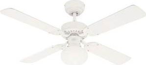 Ventilateur WFAN avec lampe blanc - vegas - 105 cm