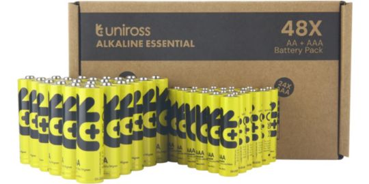 Pile UNIROSS x24 AA LR6 + x24 AAA LR03