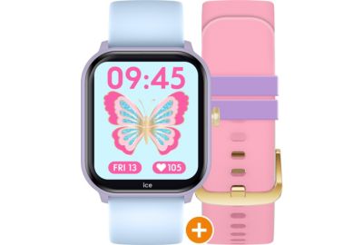 Montre connectée ICEWATCH Junior 2.0Purple Soft blue+Bracelet Rose