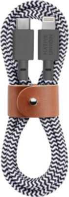 Câble alimentation NATIVE UNION USB-C vers Lightning 1,2M Eco Belt Câble