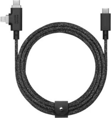 Câble alimentation NATIVE UNION 2 en 1 Universel Belt Duo Pro Câble