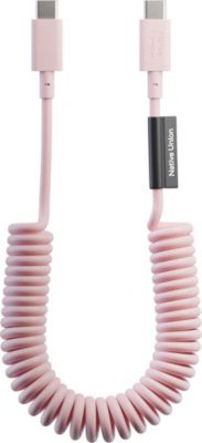 Câble USB NATIVE UNION USB-C vers USB-C 60W Spiralé 1.2m Rapide
