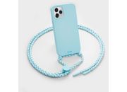 Coque collier LAUT iPhone 12/12 Pro Pastels bleu