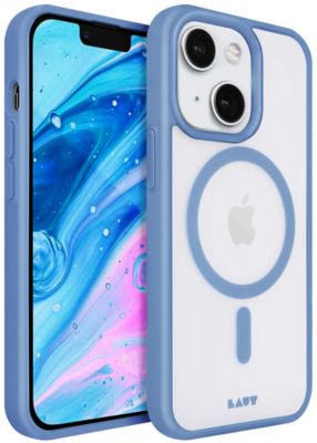 Coque LAUT iPhone 14 MagSafe transparent/bleu