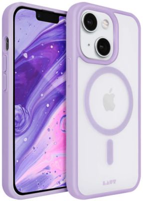 Coque LAUT iPhone 14 MagSafe transparent/Violet
