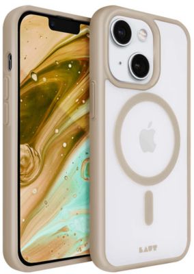 Coque LAUT iPhone 14 MagSafe transparent/Sable